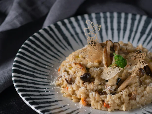 Risotto met porcini paddenstoelen