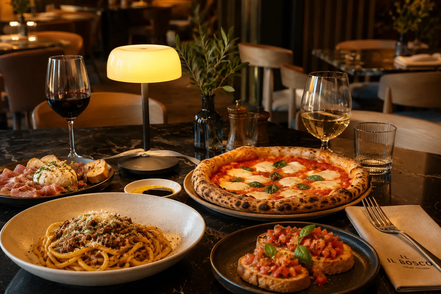 Italiaanse gerechten bij Il Bosco