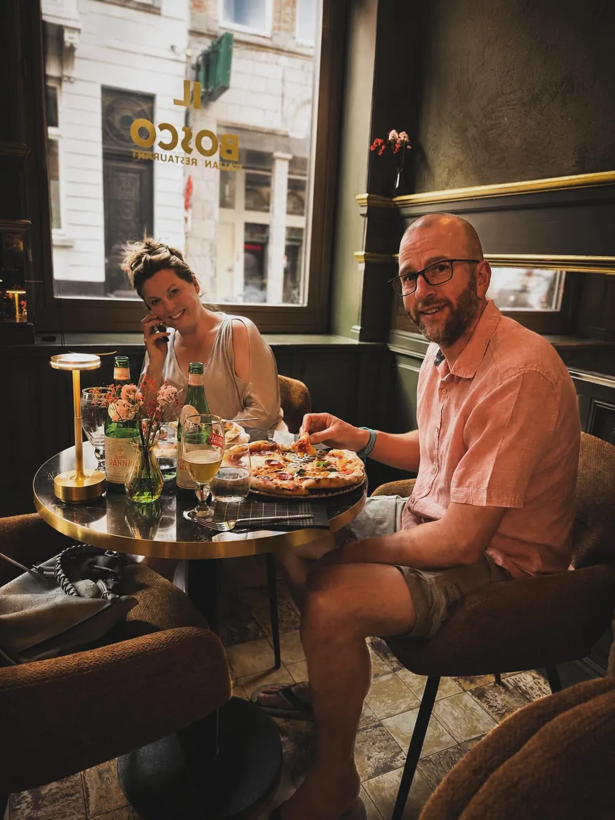 Koppel op het terras van Il Bosco
